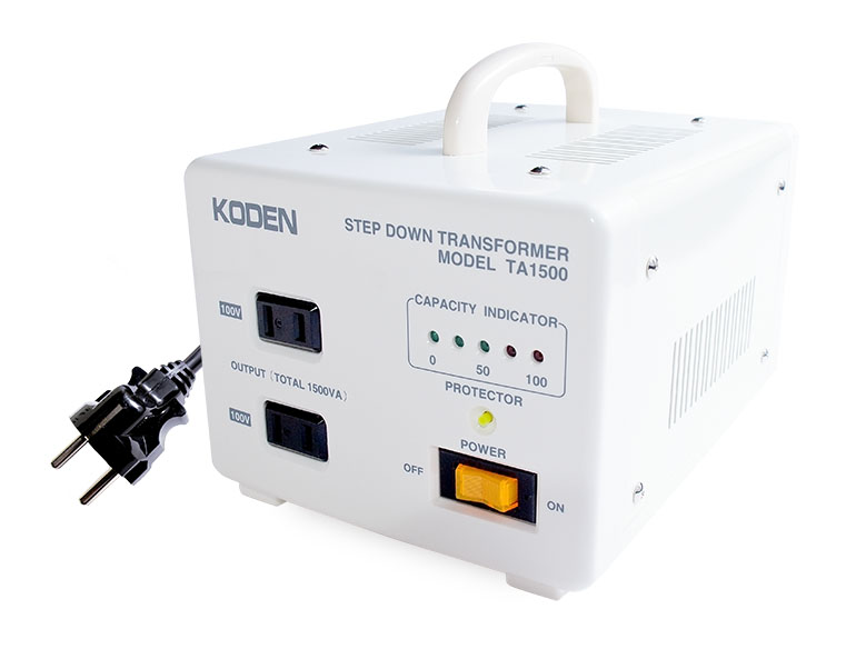 海外用トランス　KODEN STEP DOWM 変圧器 TA-1500